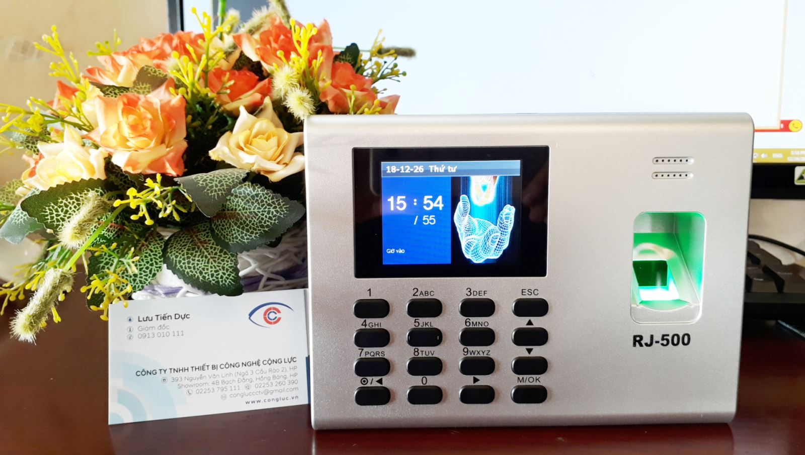 bán máy chấm công vân tay Ronald Jack rj500 chính hãng