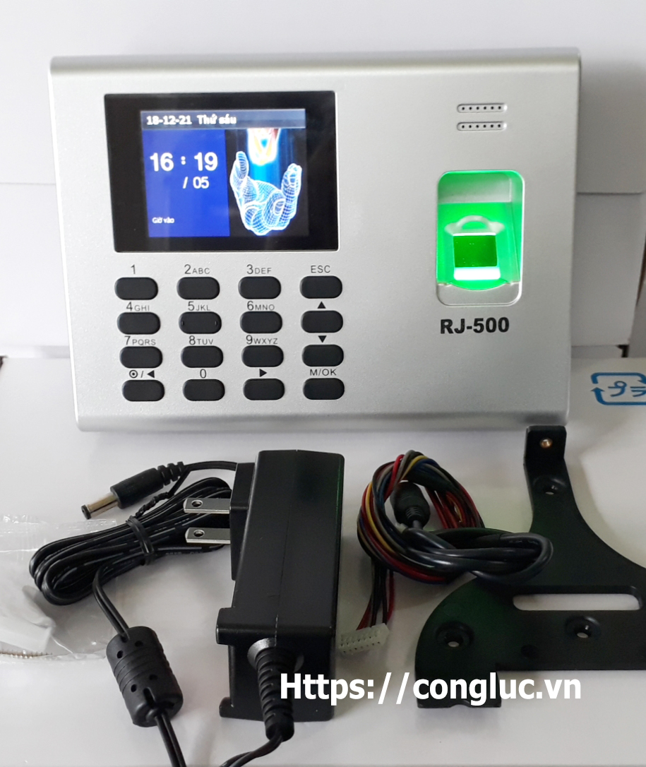 trọn bộ máy chấm công vân tay ronald jack rj500