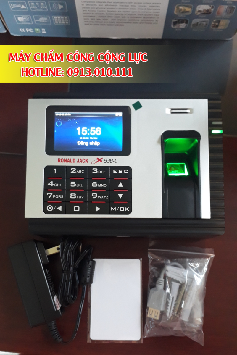 bán máy chấm công vân tay ronald jack x938c giá rẻ