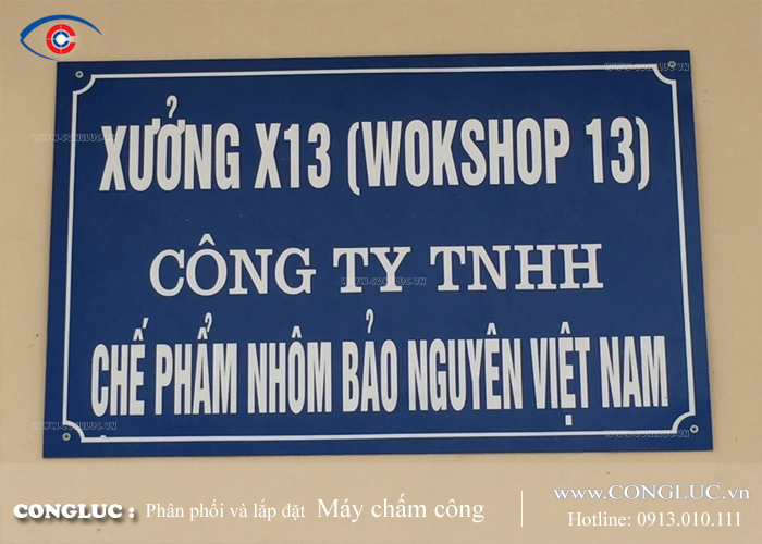 Lắp đặt máy chấm công vân tay nhà xưởng tại Hải Phòng