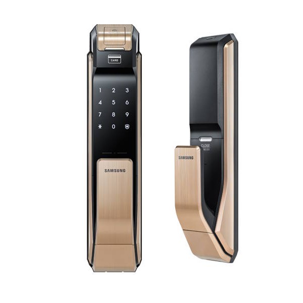 Khóa cửa vân tay Samsung SHS P718 Gold chính hãng