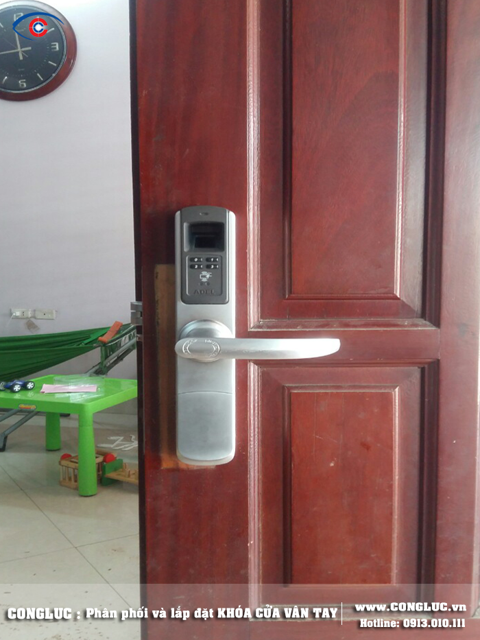 Lắp đặt khóa cửa vân tay căn hộ 13 tầng 26 tòa nhà SHP Hải Phòng