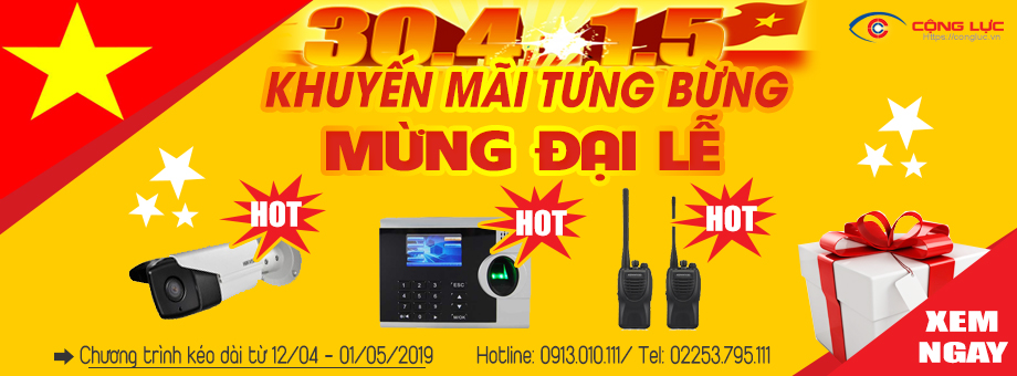 chương trình khuyến mãi 30/4 & 1/5/2019 công ty cộng lực hải phòng 