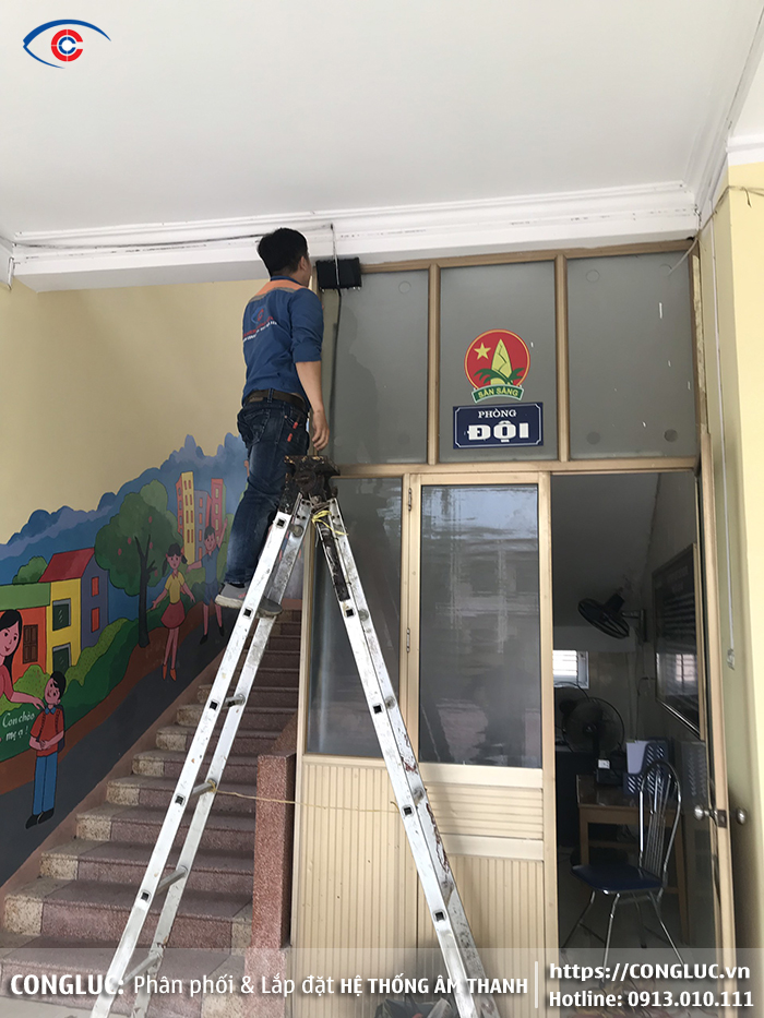 lắp đặt hệ thống âm thanh cho trường tiểu học an dương hải phòng