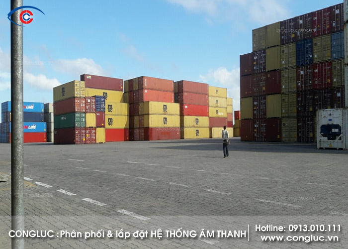 Lắp đặt hệ thống âm thanh tại icd Tân Cảng Hải Phòng công ty ngôi sao xanh tương lai