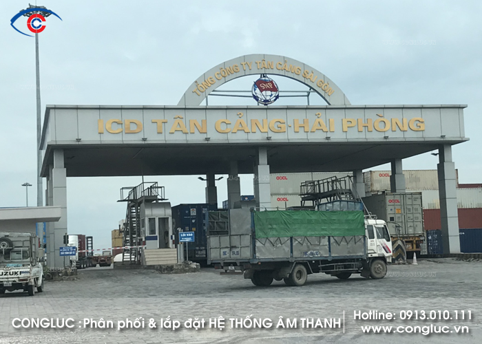 Thi công hệ thống âm thanh thông báo tại icd Tân Cảng Hải Phòng