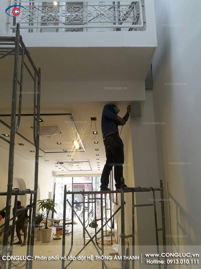 Lắp đặt hệ thống âm thanh tại Lê Lợi Hải Phòng cửa hàng quần áo 249 Lê Lợi
