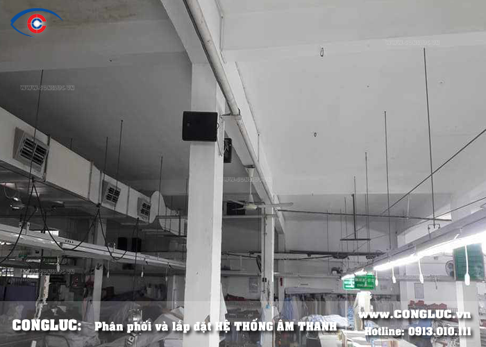 Lắp hệ thống âm thanh nhà xưởng tại Kiến An ắc quy Habaco