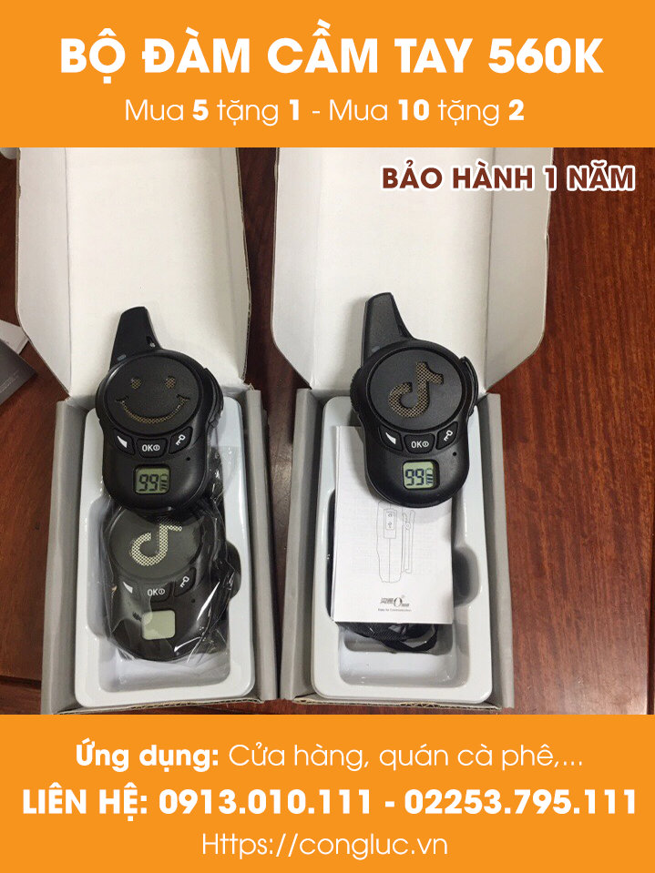 bán máy bộ đàm cầm tay giá rẻ chỉ 560k 7