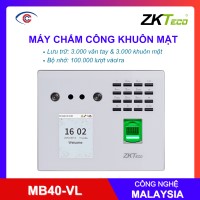 Mừng lễ 30/4 và 1/5 giảm giá 10% máy chấm công khuôn mặt zkteco mb40-vl