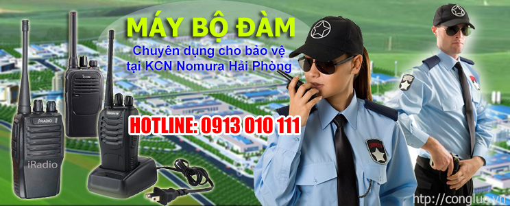 Phân phối bộ đàm cầm tay chính hãng tại KCN Nomura Hải Phòng