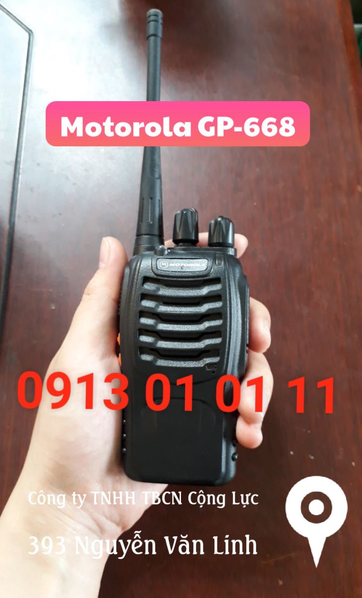 phân phối máy bộ đàm cầm tay motorola GP 668 chính hãng giá rẻ