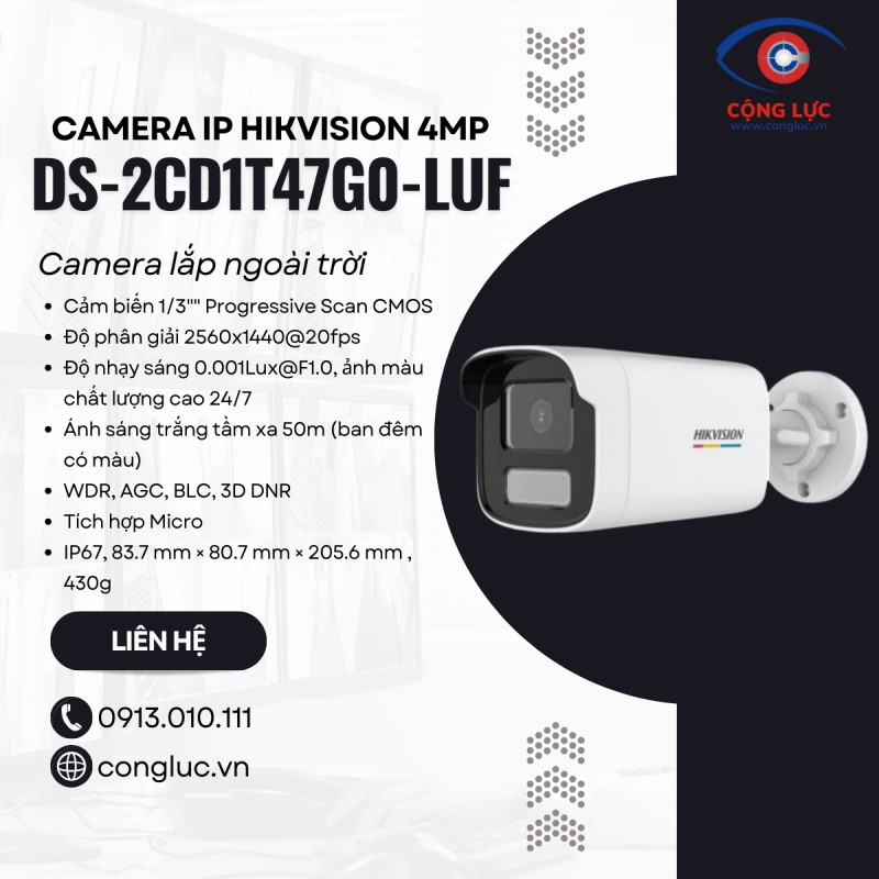 camera cộng lực lắp đặt camera ip hikvision DS-2CD1T47G0-LUF cho nhà thờ tổ tại thái bình