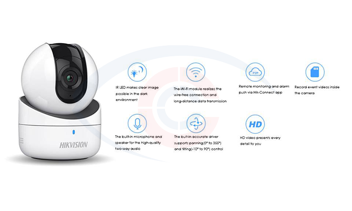 Bán camera ip wifi hikvision DS-2CV2Q01EFD-IW giá rẻ Hải Phòng