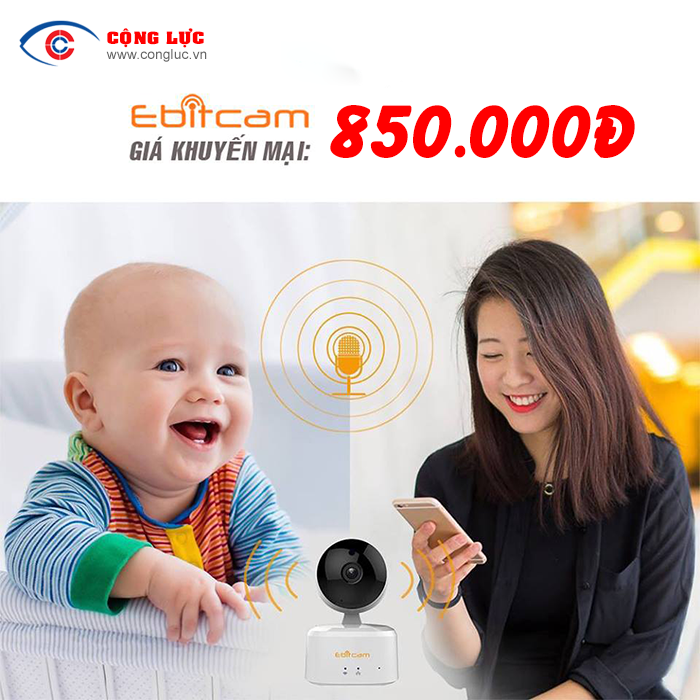 Bán camera wifi ip ebitcam 2.0MP giá rẻ tại Hải Phòng