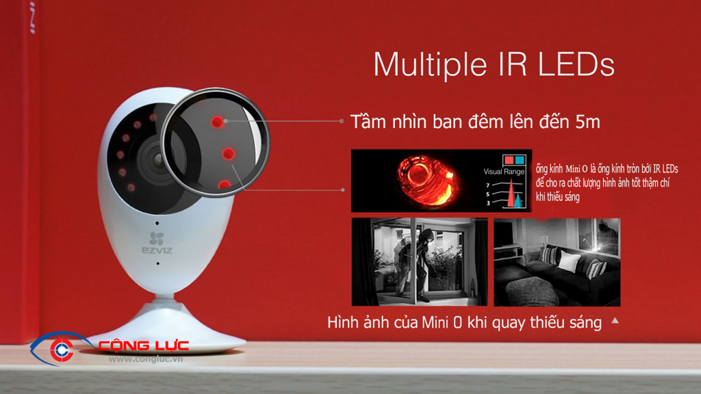Camera Wifi EZVIZ C2C 720P hồng ngoại 5m
