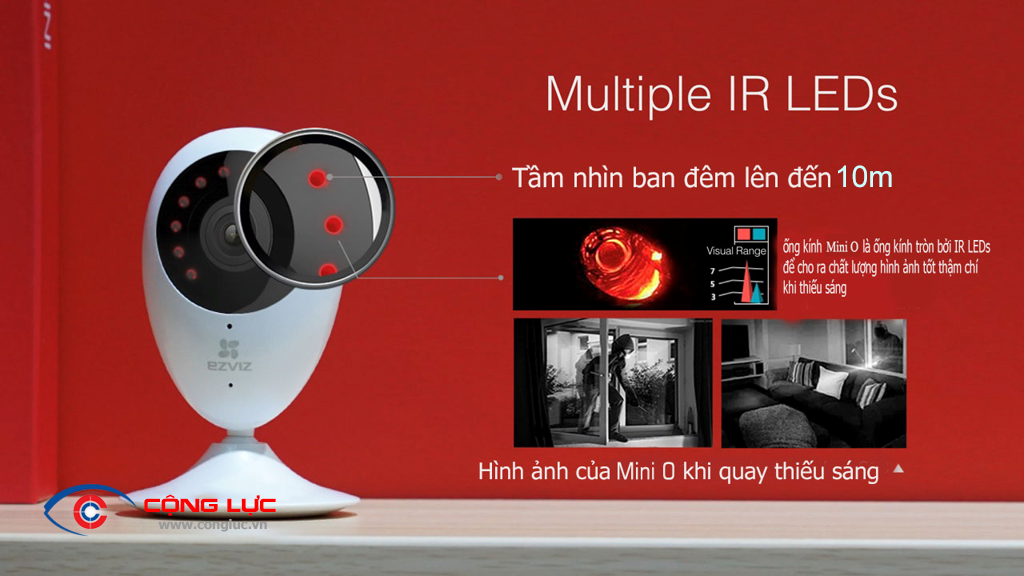 Camera Wifi EZVIZ C2C 1080P hồng ngoại 10m