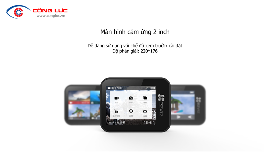 Màn hình cảm ứng Camera Ezviz ACTION S1C