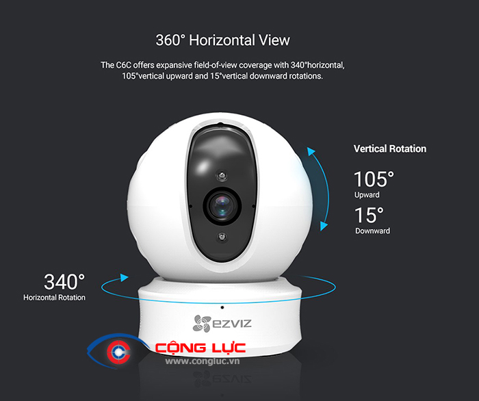 camera Wifi Ezviz C6C 1.0MP giá rẻ tại hải phòng