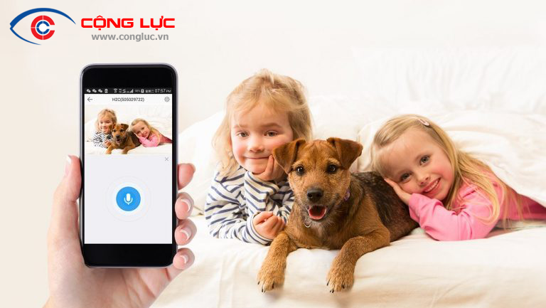 Âm thanh đàm thoại 2 chiều Camera EZviz Mini Plus