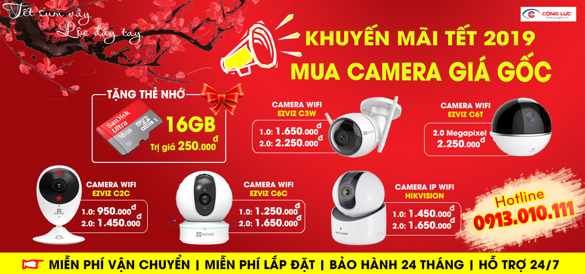 khuyến mãi lắp đặt camera tết kỷ hợi 2019