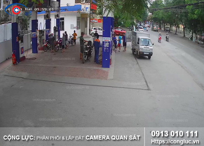 lắp camera cho cửa hàng xăng dầu 97 bạch đằng hải phòng