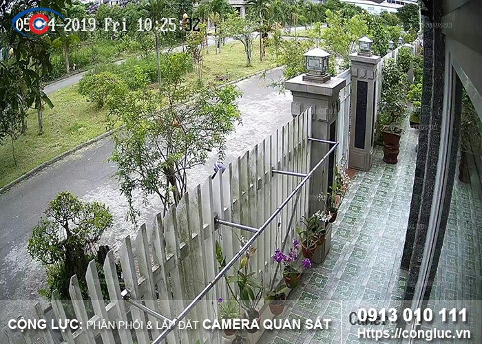 hình ảnh camera quan sát nhà biệt thự