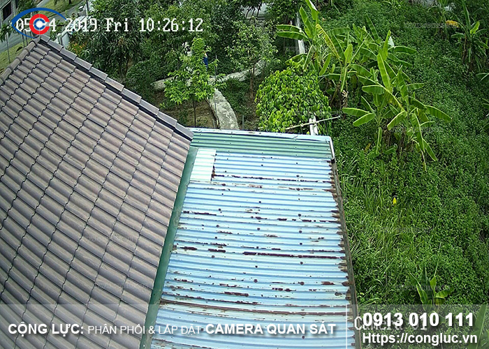 hình ảnh camera quan sát của nhà biệt thự