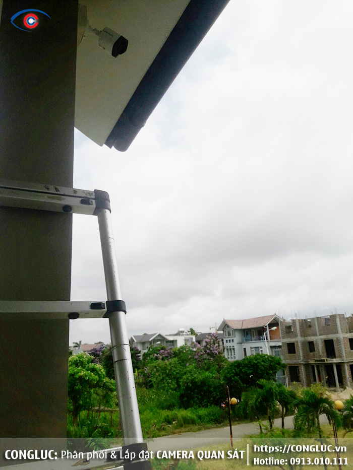 hình ảnh camera quan sát lắp tại biệt thự phường anh dũng dương kinh