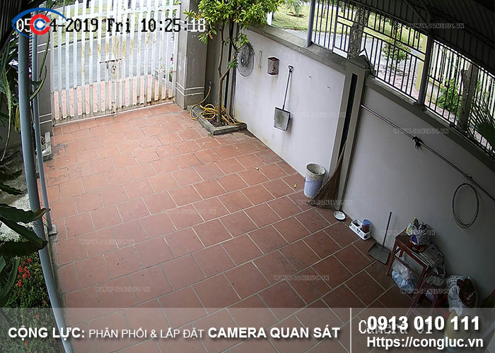 hình ảnh camera quan sát của nhà biệt thự