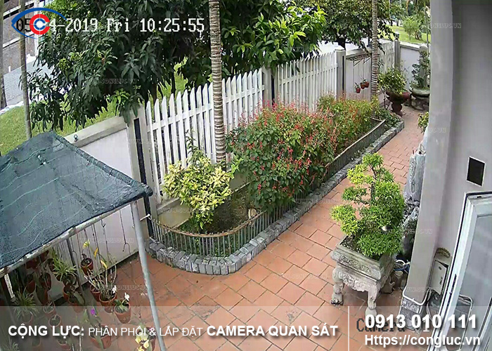 hình ảnh hệ thống camera quan sát nhà biệt thự