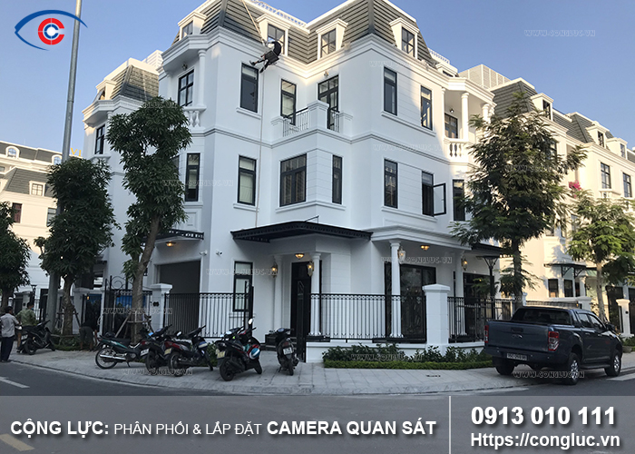 Lắp đặt camera ip Hikvision biệt thự đơn lập Manhattan 18-06 Vinhomes Imperia 1