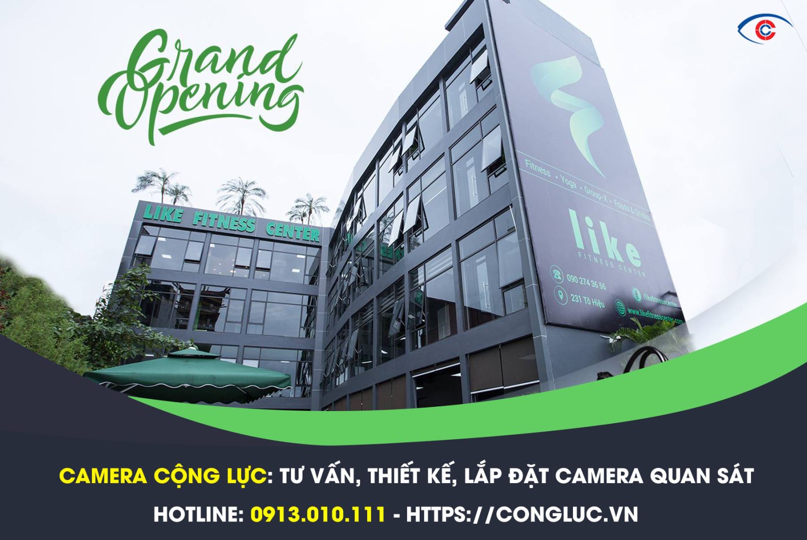 camera cộng lực tư vấn thiết kế lắp đặt camera quan sát phòng gym 231 tô hiệu lê chân hải phòng