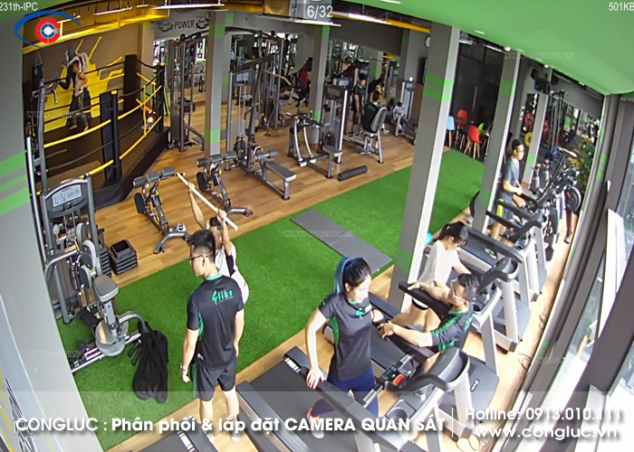 lắp đặt camera tại trung tâm Like Fitness & Yoga Center 231 tô hiệu lê chân hải phòng