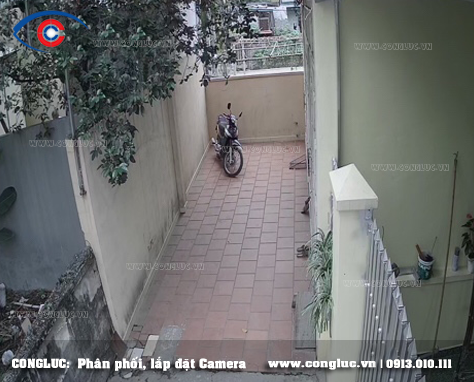 Hình ảnh camera quan sát khu dân cư ban ngày