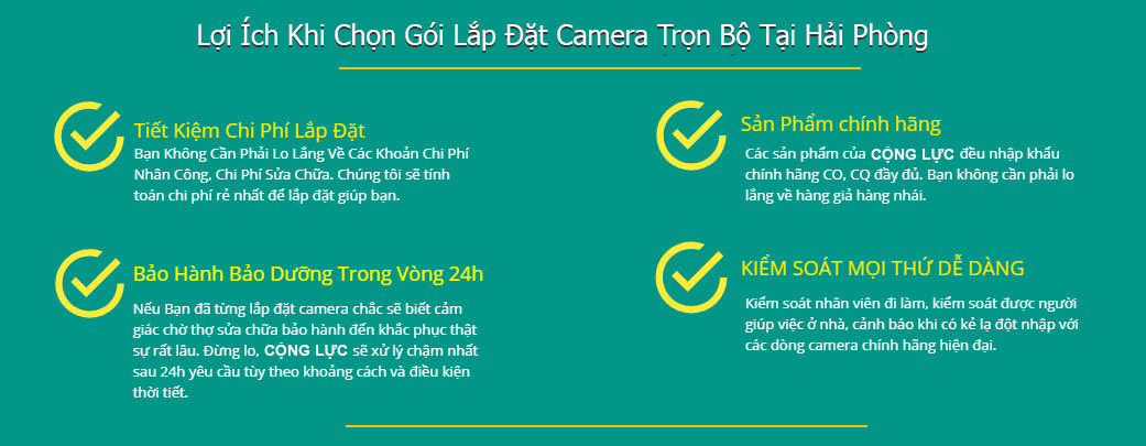 lợi ích lắp camera trọn gói