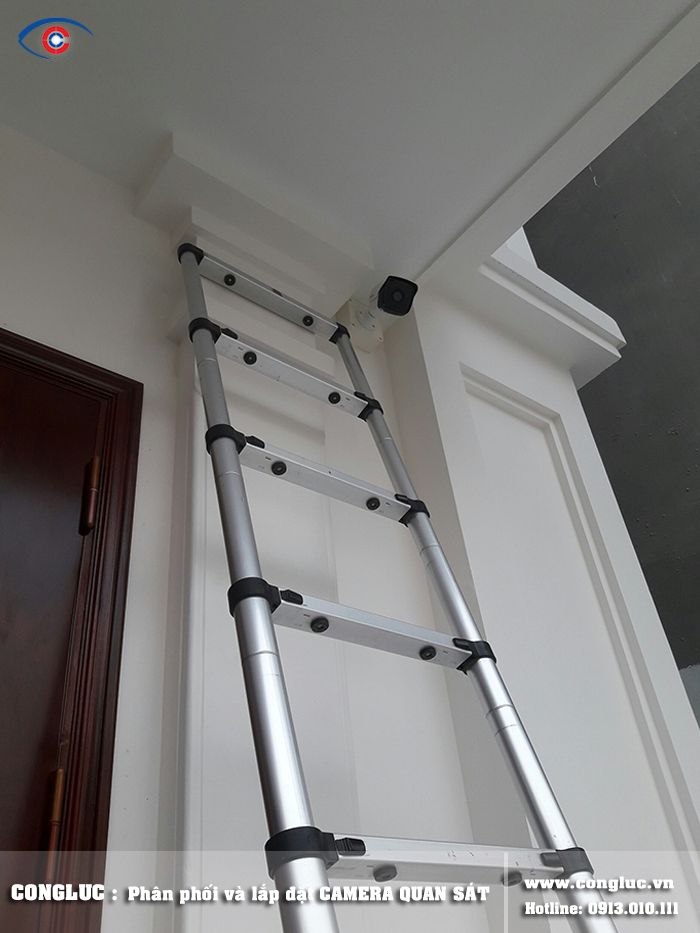 hình ảnh lắp đặt camera quan sát nhà riêng