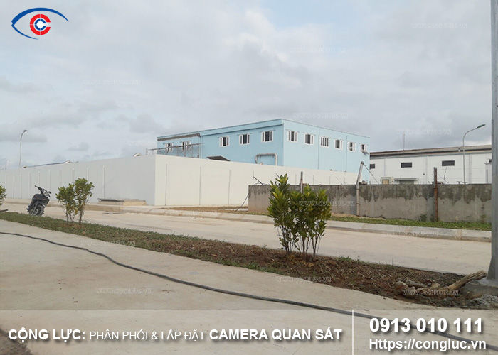 hình ảnh lắp đặt camera nhà máy nước vsip thủy nguyên hải phòng