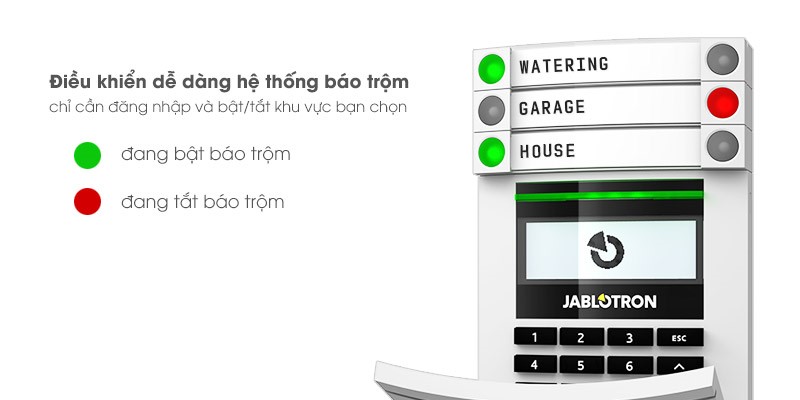 Cộng Lực bán bàn điều khiển có dây Jablotron JA-114E chính hãng 1
