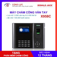 mừng lễ 30/4 và 1/5 giảm giá 10% máy chấm công vân tay x958cid