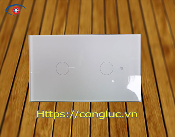 công tắc điện cảm ứng wifi 2 nút giá rẻ