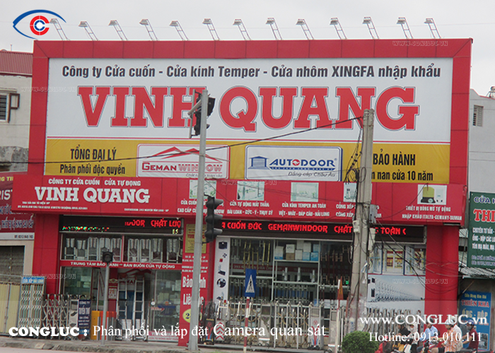 Lắp đặt camera quan sát tại Lê Chân Hải Phòng cho Công ty cửa cuốn Vinh Quang
