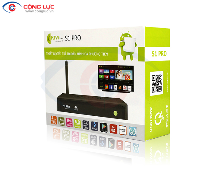 Trọn bộ sản phẩm đầu Kiwibox s1 Pro chính hãng
