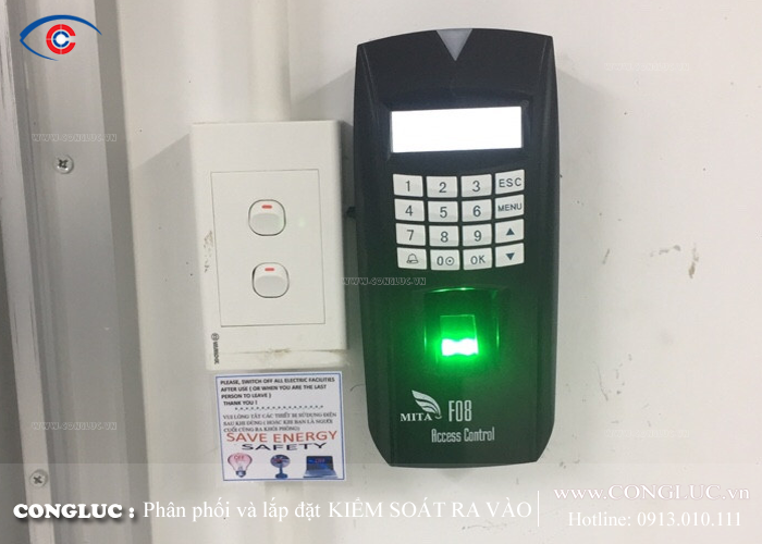 Lắp máy kiểm soát ra vào bằng vân tay công ty tại Hải Phòng