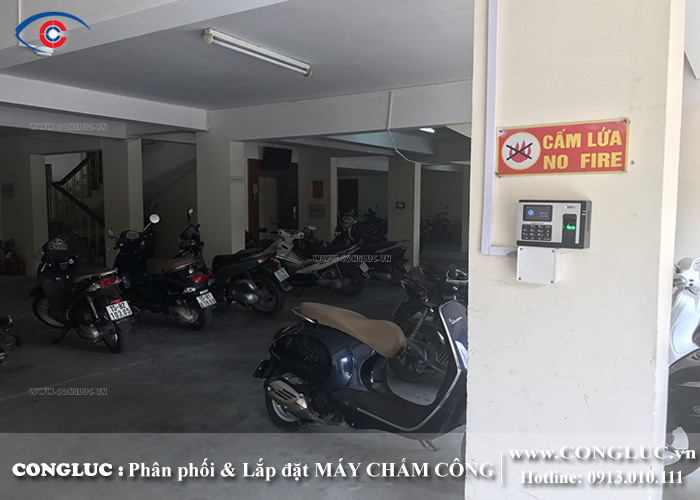 lắp đặt máy chấm công vân tay tại công ty điện lực evn hải phòng