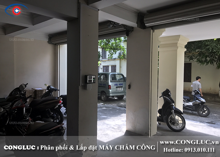 lắp máy chấm công vân tay ở công ty điện lực evn hải phòng