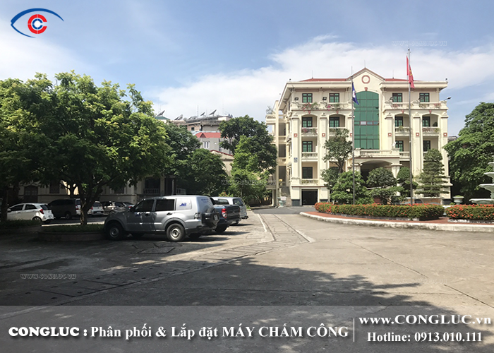 lắp đặt máy chấm công vân tay tại công ty điện lực evn hải phòng