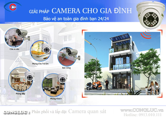 Giải pháp lắp đặt camera quan sát cho gia đình