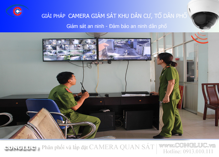 Lắp đặt camera giám sát an ninh khu dân cư, tổ dân phố