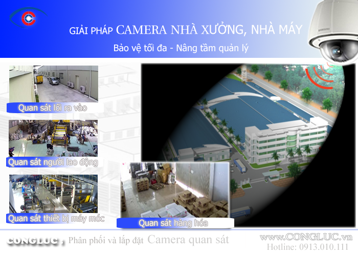 Giải pháp camera cho nhà xưởng